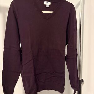 Old Navy Men's V-Neck Sweater - Dark Plum